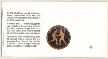 Magyarország 1992. Papp László (1947-) "Barcelonai Olimpia - Magyar Csapat / Vívás" kétold...