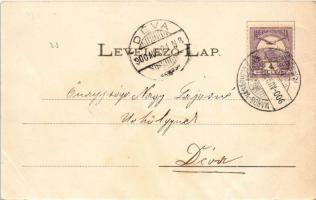 1900 Marosvásárhely, Targu Mures; Fő téri részlet, Návay Bogdán, Izmael János, Kondray János, Tánczo...