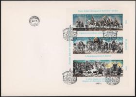 1996 Feszty-körkép blokk FDC-n