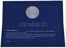 1994. október 1. "AEGON fennállásának 150. évfordulója" kétoldalas Ag emlékérem a Holland ...