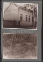 cca 1914-1918 Vegyes katonai fotó tétel, 3 db: Boldog hadirokkant katona, Katonatiszt családjával, ....