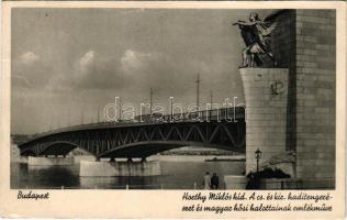 1940 Budapest XI. Horthy Miklós híd. A cs. és kir. haditengerészet és magyar hősi halottainak emlékműve (EB)