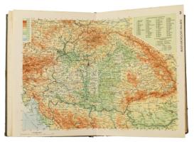 1934 ÁTI kisatlasz. Földrajzi leírás, statisztikai adatok, 56 sokszínű és 155 szövegközti térkép, né...