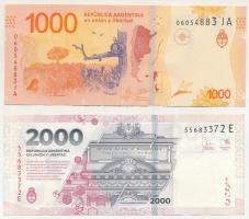 Argentína DN (2020-2022) 1000P "06054883JA" + DN (2023-2024) 2000P "55683372E" T...