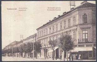 Temesvár Józsefváros Kossuth street with the shop of Thomasek