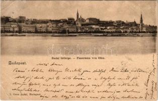 1901 Budapest I. látkép, Mátyás-templom. Ganz Antal 7. (EB)