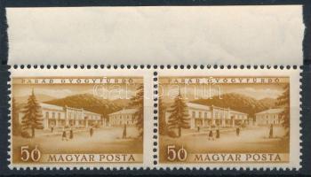 1953 Üdülők 50f ívszéli pár számvízjellel