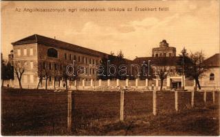 Eger, Az Angolkisasszonyok egri intézetének látképe az Érsekkert felől (fl)