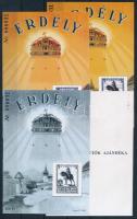 2000 Erdély visszatér 4 db-os emlékív garnitúra azonos sorszámmal (20.000)