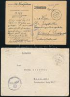 Deutsches Reich 20 db 2. világháborús tábori küldemény, nagyrészt tartalommal