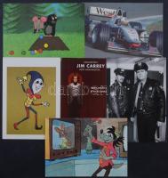 800-900 db modern reklám és motívum képeslap cipős dobozban. Érdekes, színes anyag!