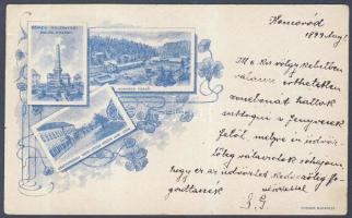 1899 Homoród spa and Kossuth street in Székelyudvarhely (b)