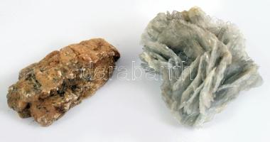 2 darab ásvány, h: 6-7 cm