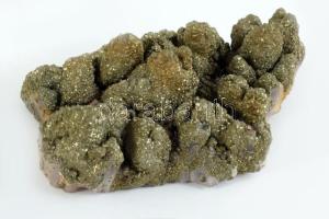 Ametiszt piriten ásvány, h: 7,5 cm