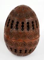 cca 1900 Antik csont nyaklánc, h: 31,5 cm