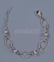 Ezüst (Ag) karkötő, 925 ezrelékes, jelzett, h: 18-20 cm, 7,4g