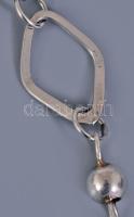 Ezüst (Ag) karkötő, 925 ezrelékes, jelzett, h: 18-20 cm, 7,4g