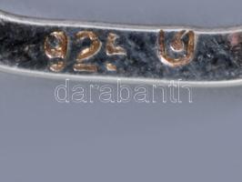 Ezüst (Ag) karkötő, 925 ezrelékes, jelzett, h: 18-20 cm, 7,4g