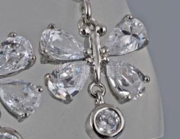 Ezüst (Ag) fülbevaló pár, 925 ezrelékes, bruttó5g