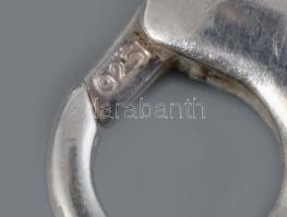 Ezüst (Ag) karkötő, 925 ezrelékes, jelzett, h: 19 cm, 9,8g