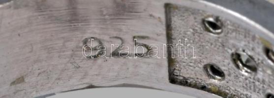 Ezüst (Ag) gyűrű, m:59, 4,6g