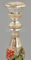 cca 1880 Bauernsilber gyertyatartó, m: 16,5 cm