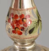 cca 1880 Bauernsilber gyertyatartó, m: 16,5 cm