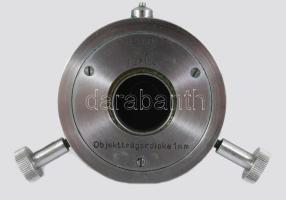 Reichert Austria antik mikroszkóp, fa dobozában, m: 31 cm