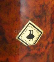 Pesthidegkúti padlóváza. Iparművészeti Vállalat címkével, hibátlan, m: 54 cm