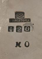 Christofle ezüstözött shaker, jelzett, m: 24 cm