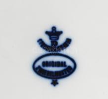 Dubi Bohemia 6 darab hagymamintás desszertes tányér, jelzett, hibátlan, d: 19 cm