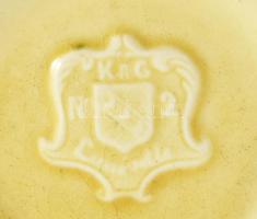 cca 1900 Luneville francia fajansz kancsó, jelzett, felületi hibával, m: 19 cm