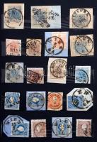 Ausztria néhány száz bélyeg 1850-től 8 lapos közepes berakóban