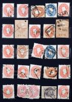 Ausztria néhány száz bélyeg 1850-től 8 lapos közepes berakóban