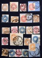 Ausztria néhány száz bélyeg 1850-től 8 lapos közepes berakóban