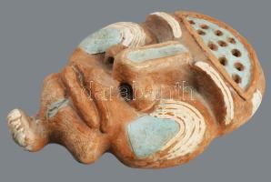 Kerámia maszk falidísz, 26x18 cm