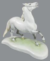 Herendi ló figura, jelzett, kézzel festett, hibátlan, 19x17 cm