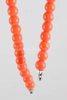 Korall nyaklánc, h: 51cm