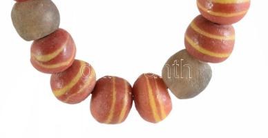 cca 1900-1920 Murano üveg szemes karkötő