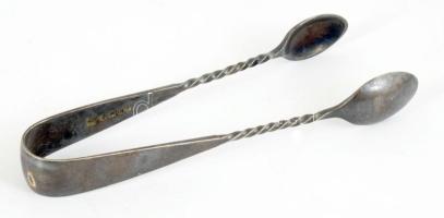 Ezüstözött cukorfogó, h:11 cm