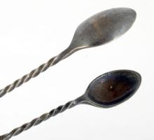 Ezüstözött cukorfogó, h:11 cm