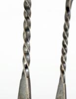 Ezüstözött cukorfogó, h:11 cm