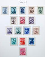 Ausztria gyűjtemény az 1945-1967 közötti időszakból albumban, közte jó kiadások, levelek, FDC-k. Mag...