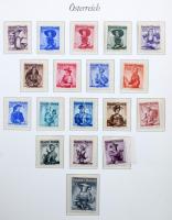 Ausztria gyűjtemény az 1945-1967 közötti időszakból albumban, közte jó kiadások, levelek, FDC-k. Mag...