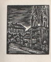 Pápa. Andruskó Károly fametszetei. (Dedikált miniatűr könyv.)
Budapest, (1975). Szépirodalmi Könyvk...