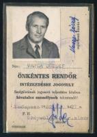 Önkéntes rendőr igazolvány