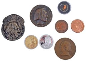 Rendkívül tartalmas, a 20. századot átölelő Liszt Ferenc plakett, emlékérem és forint emlékérme téte...