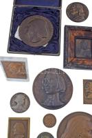 Rendkívül tartalmas, a 20. századot átölelő Liszt Ferenc plakett, emlékérem és forint emlékérme téte...