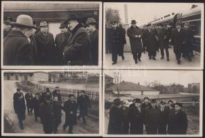 cca 1960-1980 Szocialista küldöttségek találkozója/megbeszélése, 11 db fotó, jelzés nélkül, 12x18 cm