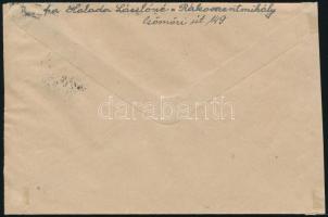 1946 (10. díjszabás) Ausztriába küldött levél Lovasfutár 80 ezer P hármascsíkkal, legkevesebb címlet...